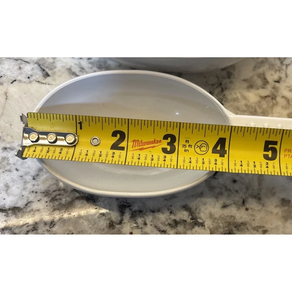 Weight Watchers Measuring Serving Scoop Spoons 1/2 & 1 Cup Portion USA‎ White WW